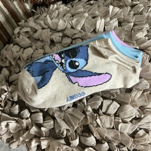 Disney Beige and Blue Stitch Footies - Picture 1 of 4